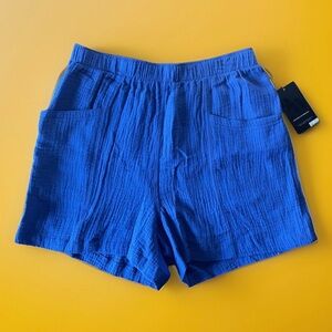 NWT Nine West Women’s Soft Gauze Shorts “Nouvean Navy” Sz M & L